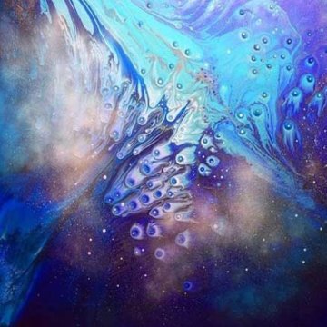 本语畫廊 李丹 限量丝网版画《云上旋转》