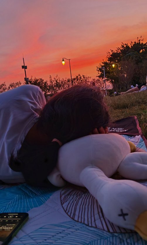 海湾油画般的夕阳