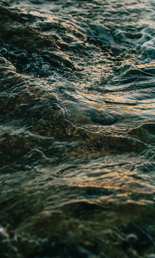 水中波浪的纹理